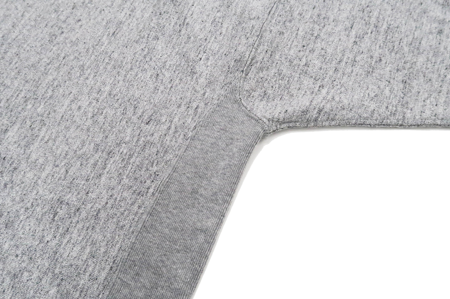 Whitesvill Plain T-shirt with Rib Side Panels Men's Heavyweight Short Sleeve Tee WV78930 113 Heather-Gray