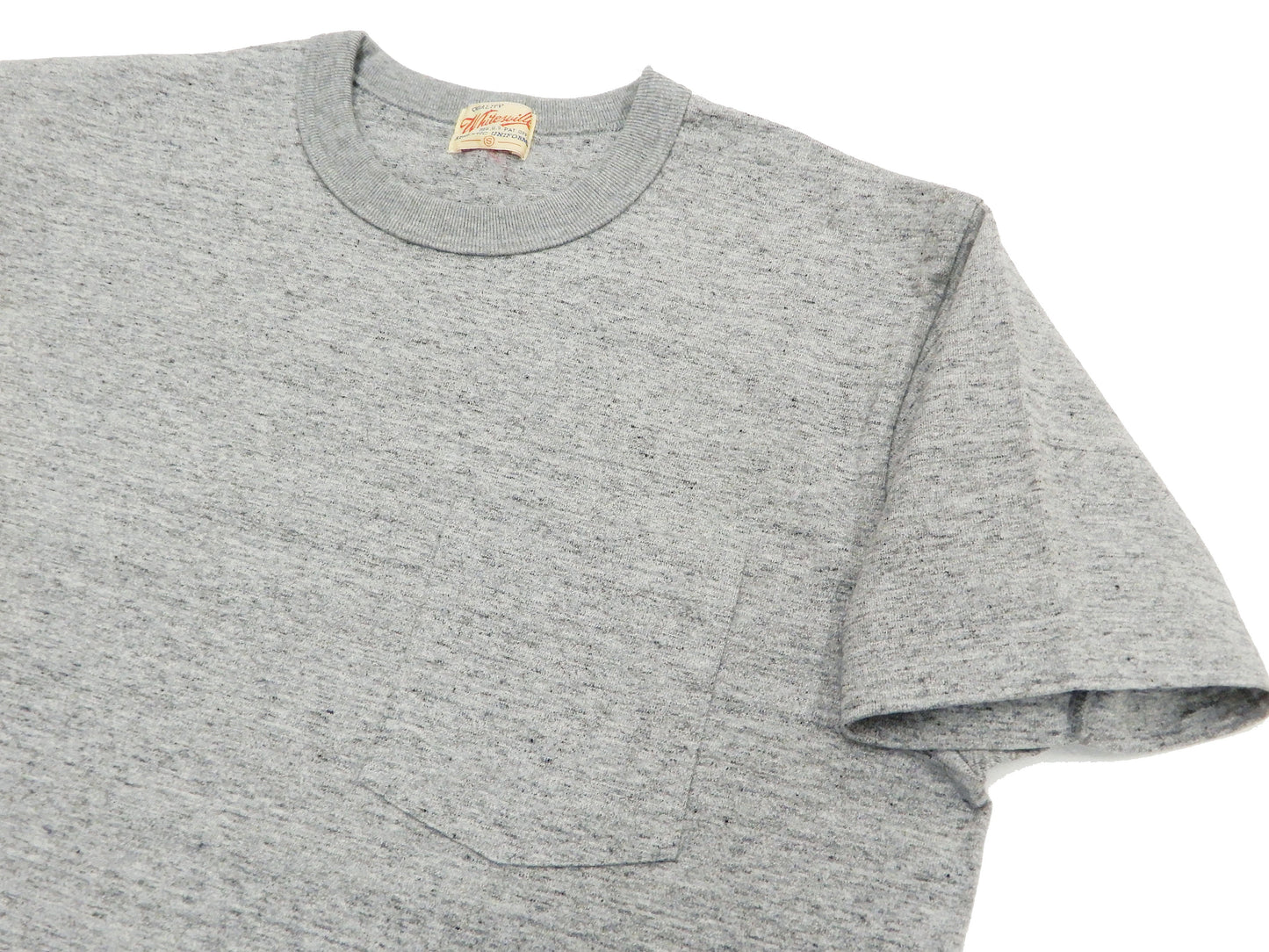 Whitesville Men's Plain Pocket T-Shirt - Short Sleeve Crewneck Loopwheel Tee (One-Wash) WV78932 by Toyo Enterprises 113 Heather-Grey